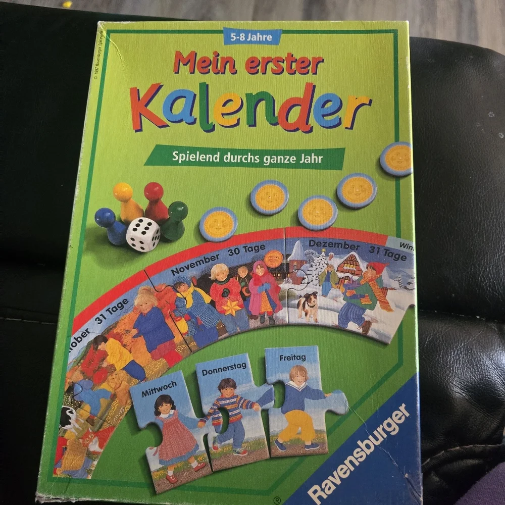 My First Calendar Playing Throughout the Year Ravensburger 1997 Complete